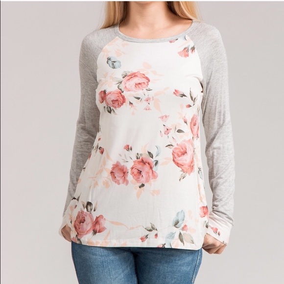 LAST ONE 🌻 Vintage Raglan Floral Top - Picture 3 of 8